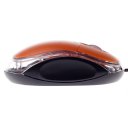 Classic Optical Wired Mouse with Lighting Display Orange