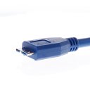 RXC USB 3.0 to Micro Data Cable 30cm Blue