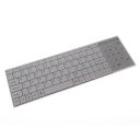RGQ Bluetooth 3.0 Wireless Bluetooth Keyboard With Touch Pad White