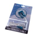 1M USB-RS232 Cable, Navy Blue