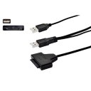 USB 2.0 to Micro SATA Connection cable for SSD/HDD Black