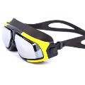 Optical Corrective Swimming Goggles Nearsighted Large Frame Goggles Yellow+Black  -3.0