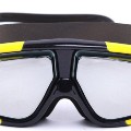 Optical Corrective Swimming Goggles Nearsighted Large Frame Goggles White Frame Fading  -6.0