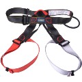 Outdoor Rock Climbing Harness High Altitude Working Safe Belt  Black and Red