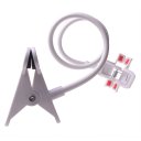 Universal phone holder,Double Clips, Mobile hose bracket , wideth within 9cm ,ABS+PVC, White
