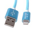 iPhone5/6/6s Data Cable 8Pin Woven Aluminum Alloy Data Cable 2A 1m Blue