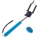 7-1S Wireless Bluetooth Self Portrait Monopod Adjustable Stick Pole for iphone Andriod Mobie Phones with Remote Control Blue