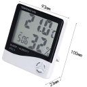 Digital Hygrothermograph Clock Thermometer Hygrometer Alarm Clock