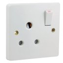 13A Wall-Mount Socket Panel Single Outlet British Standard White