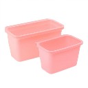Multifuctional Plastic Kitchen Hanging Food Waste Garbage Bowl Bin Rubbish Organizer Small Size Pink
