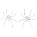 Holloween Toy Decoration Prop Plastic White Luminous Spider 20 in 1 Pack DIY Accessories 4.5*5cm