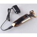 4D Electric Shaver With Nose Trimmer Head Golden