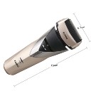 Beauty & Personal Care Men's Electric Shaver Razor Rinseable Power Charging Golden