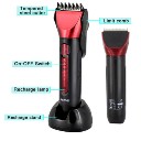 8058 5 in 1 Man and Children Electric Beard Hair Trimmers Shaver Trimmer Rechargeable Nose Trimmer Red