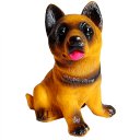 Creative Home Decor Knick-knacks Plastic Dog Model Making Sound Brown