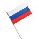 National Flag of Countries Hand Waving Flag with Pole 5pcs