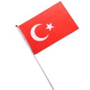 National Flag of Countries Hand Waving Flag with Pole 100pcs