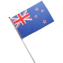 National Flag of Countries Hand Waving Flag with Pole 5pcs