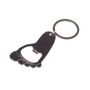 GX-023 Stainless Steel Little Feet Shape Key Chain Ring Bottle Opener Silver