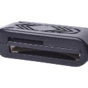 BLUCUB OTG Computer+Phone Memory Card Reader USB+Micro USB Port SD/TF Card Black