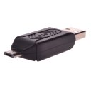 BLUCUB OTG Computer+Phone Memory Card Reader USB+Micro USB Port SD/TF Card Black