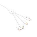 3 in 1 Data Cable Charging Cable For IOS Android 600mm White