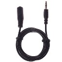 3.5mm Audio Extension Cable Male to Female Audio Connection Cable 1.5 Meters Black