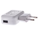 Protable Travel Power Charger Adapter 30-067A European Standard VDE 5V2.4A USB White