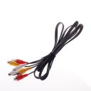 3RCA male to 3RCA female audio cable 1.5 meter black