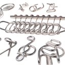 Brain Teasers Metal Wire Puzzle 16pcs Set Educational Toy
