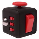 Anxiety Fidget Dice Toy Stress Relief Cube Decompression Rubik #11 Black Red