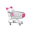Mini Shopping Cart Shaped Storage Basket ini Supermarket Shopping Cart Multifunctional Storage Basket Card Case