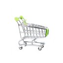 Mini Shopping Cart Shaped Storage Basket ini Supermarket Shopping Cart Multifunctional Storage Basket Card Case