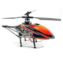 2.4G Remote Control helicopter four axis single blade, 2.4G LCD, Orange