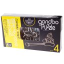 Gandbo Metal Puzzle Chain Lock Silver