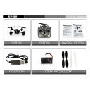Four axis mini wireless remote control aircraft,Black with White