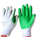 Dipping Labor Protection Gloves Thicken Wear Resistant Anti Slip Gloves Green