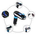 Car Use Bluetooth MP3 Player Charger TF Card USB Player Blue
