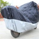 Motorcycle Waterproof Protective Cover Rainproof Dustproof Shade 190T Silver Pastebrushing M