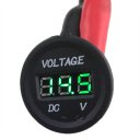Car Accessories Storage Battery LED Voltmeter Motorcycle Voltmeter 6-30V