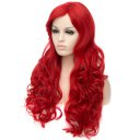 Long Curly Hair Wigs A351 LW1510 Red