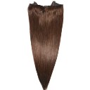 Flip in 100% Human Hair No Shedding Halo Extension Hair Silk Straight 16 inch #4