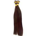 Straight Hair Extensions Silk Hand Tied Premium Quality Hair Extensions 18 inch Color #4