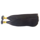 U-tip Italy Keratin Bonded Hair Extensions Silk Straight U-tip 100 Strands/Pack 16 inch Color #1b