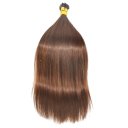 Keratin Bonded Hair Extensions Silk Straight 100 Strands/Pack 18 inch Color #4