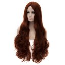 Cosplay Wig Dark Red Long Curly Hair Wig Euramerican Style