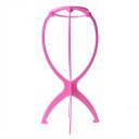 Stand Holder Folding Stable Durable Wig Hair Hat Cap Display Tool Purple