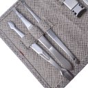 Stainless Steel Manicure Pedicure Ear Pick Nail Clippers Set 6-in-1 Kit