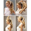 Wig Velcro Ponytail Curly Hair Wig 1BJ