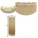 Wig Clips Ponytail Long Straight Hair Wig 70cm Color Number 1BJ